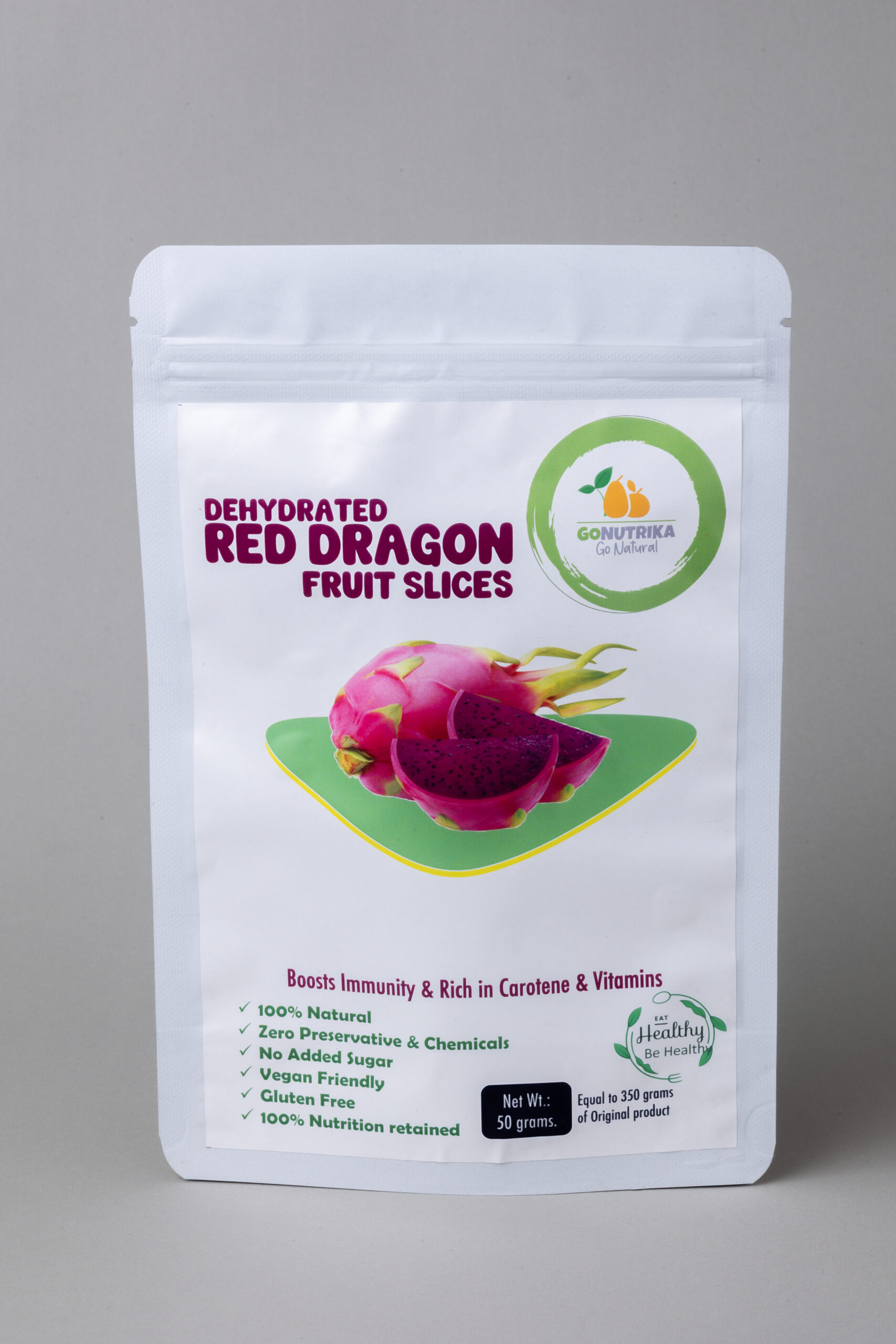 TWP_5159 Dehydrated Red Dragon Fruit Slices (50 Grams) - Image 1