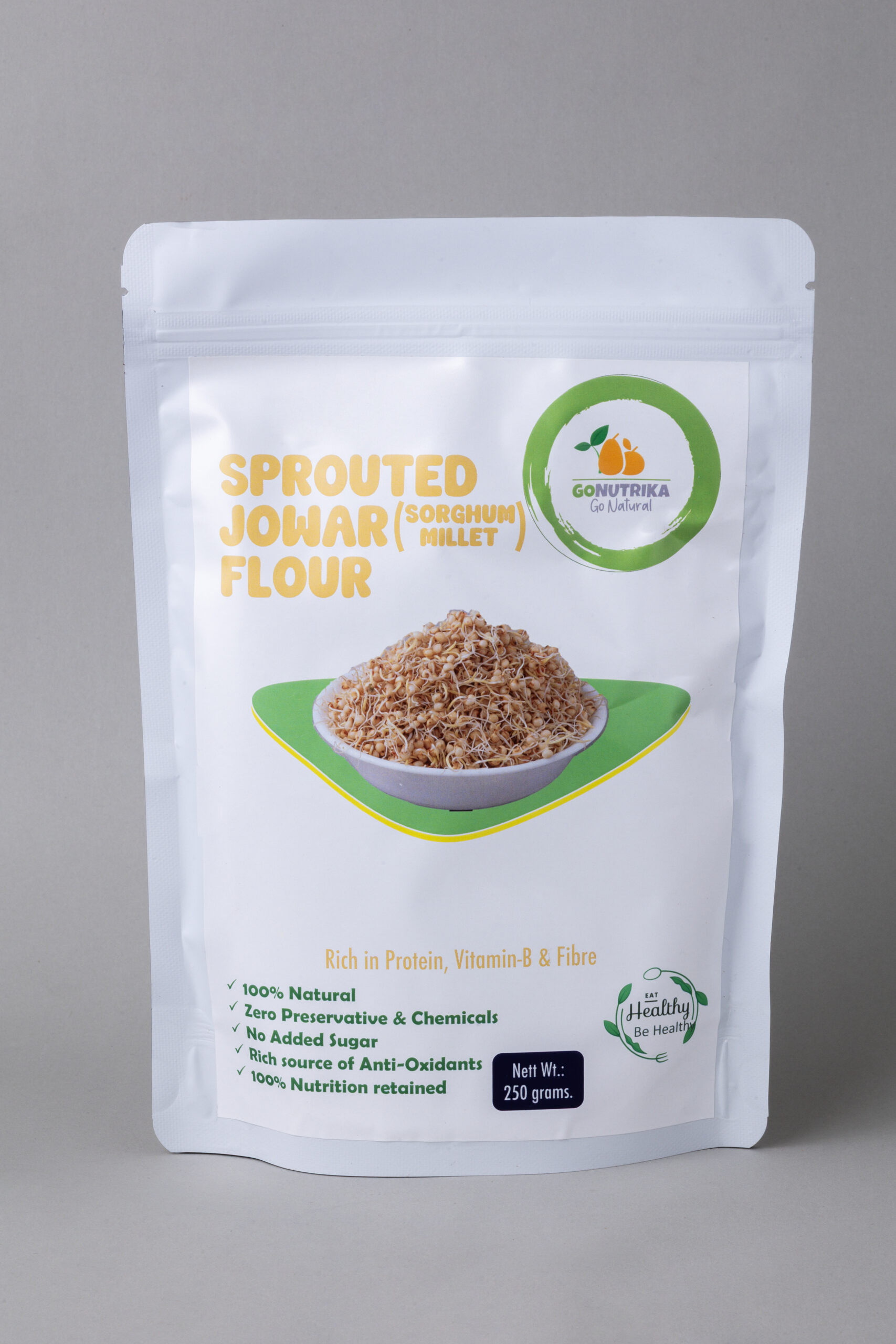 TWP_5876 Sprouted Jowar (Sorghum) Flour (250 grams) - Image 1
