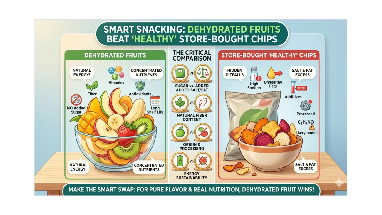 Dehydrated Fruits vs Chips: Healthy Snacking for Kids & Adults | GoNutrika